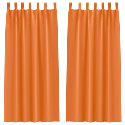  Sötétítő függönyök 2 pcs Fényes narancssárga 225 x 140 cm