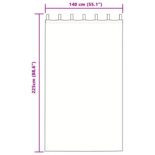  Sötétítő függönyök 2 pcs Fényes narancssárga 225 x 140 cm