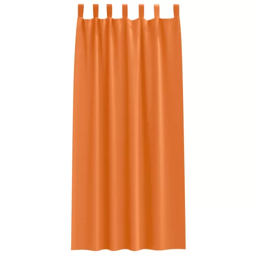  Függönyök 2 pcs Fényes narancssárga 245 x 140 cm Poliészter
