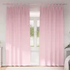  Függönyök 2 pcs Baba rózsaszín 245 x 140 cm Poliészter