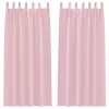  Függönyök 2 pcs Baba rózsaszín 245 x 140 cm Poliészter