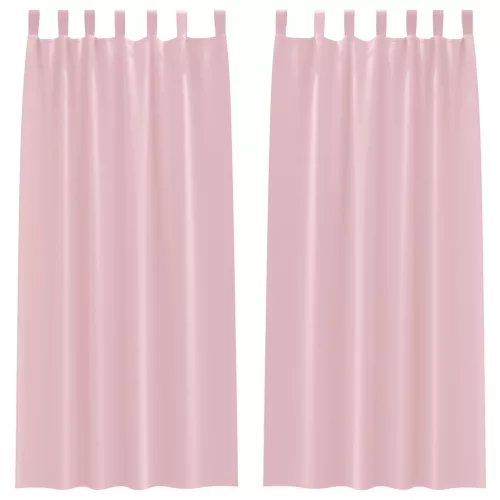  Függönyök 2 pcs Baba rózsaszín 245 x 140 cm Poliészter