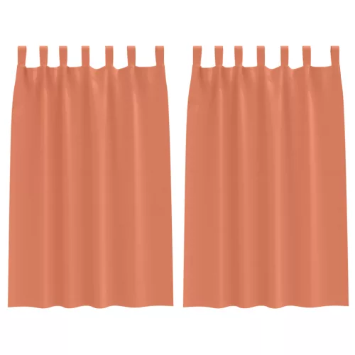 Sötétítő függönyök 2 pcs Terrakotta 175 x 140 cm Poliészter