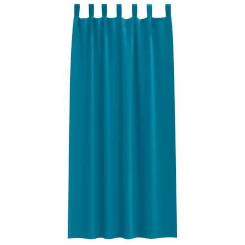 Függönyök függönyökkel 2 pcs Türkiz 260 x 140 cm Poliészter