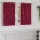  Bársonyfüggönyök függönyökkel 2 pcs Bordó 140 x 140 cm Bársony