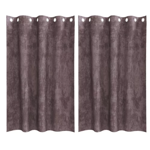  Velúr Függönyök 2 db Szemfüggöny Barna 175x140 cm