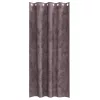  Barna bársonyfugöny 2 db grommettel 245x140 cm