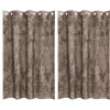  Grommet Függönyök Cappuccino Poliészter 140 x 175 cm