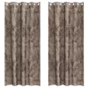  Bársony függöny szett 2 db szemfüggönnyel Kávé 245x140 cm