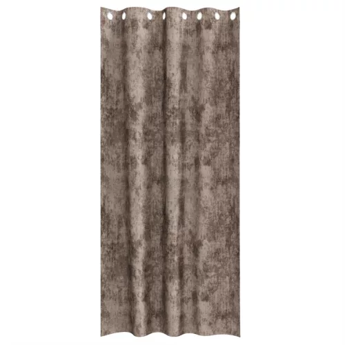  Bársony függöny szett 2 db szemfüggönnyel Kávé 245x140 cm