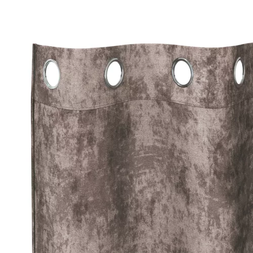  Bársony függöny szett 2 db szemfüggönnyel Kávé 245x140 cm