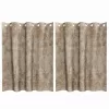  Bársonyfüggönyök 2 pcs pezsgőszín 140 x 140 cm Bársony
