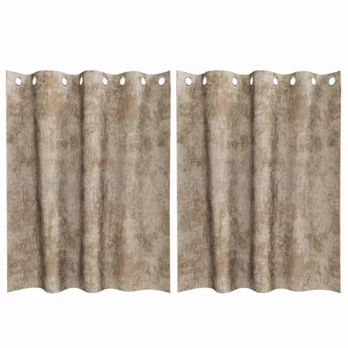  Bársonyfüggönyök 2 pcs pezsgőszín 140 x 140 cm Bársony