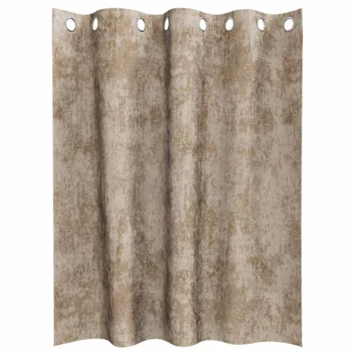  Bársonyfüggönyök 2 pcs pezsgőszín 140 x 140 cm Bársony