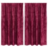  Bársonyfüggönyök függönyökkel 2 pcs bordó 140 x 140 cm Bársony