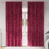  Bársonyfüggönyök függönyökkel 2 pcs bordó 225 x 140 cm Bársony