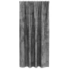  Velúr Függönyök 2 db gyűrűs Szürke 175x140 cm