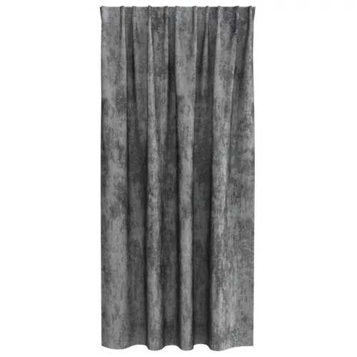  Velúr Függönyök 2 db gyűrűs Szürke 175x140 cm