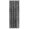  Velúr Függöny 2 db fülekkel Szürke 245x140 cm