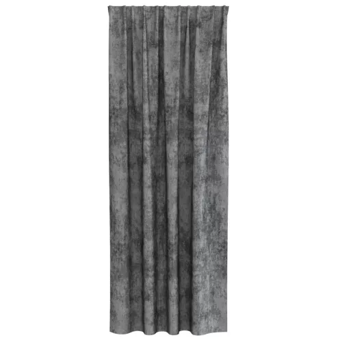  Velúr Függöny 2 db fülekkel Szürke 245x140 cm