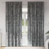  Velúr függöny 2 db fülekkel Szürke 260x140 cm