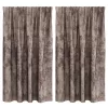  Velúr Függöny 2 db Zsinórral Kávé 140x140 cm