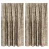  Bársonyfüggönyök 2 pcs pezsgőszín 140 x 140 cm Bársony