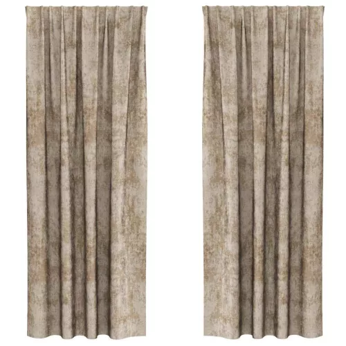  Bársonyfüggönyök 2 pcs pezsgőszín 245 x 140 cm Bársony