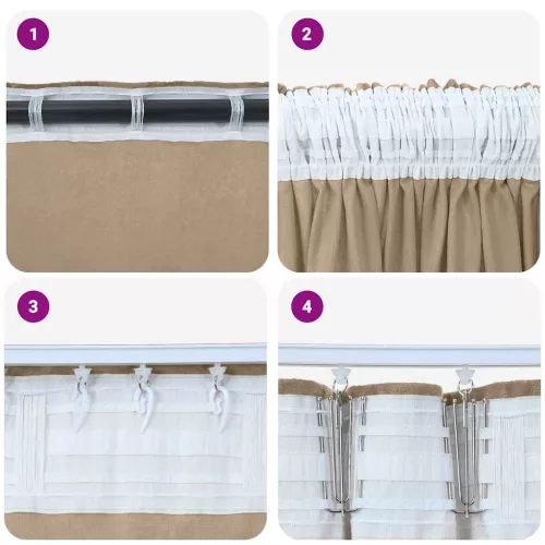  Bársonyfüggönyök 2 pcs pezsgőszín 245 x 140 cm Bársony