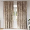  Bársonyfüggönyök 2 pcs pezsgőszín 260 x 140 cm Bársony