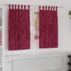  Bársonyfüggönyök függönyökkel 2 pcs Bordó 140 x 140 cm Bársony