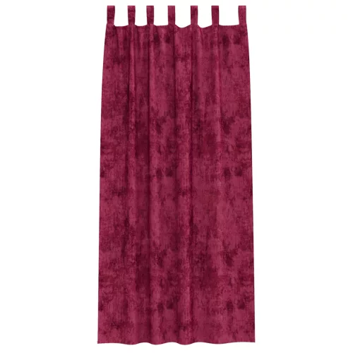  Velúr Függönyök 2 db Fülekkel Burgundi Vörös 245x140 cm