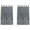  bársonyfuggöny 2 db Gombfüllel Ezüstszürke 175x140 cm