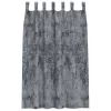  bársonyfuggöny 2 db Gombfüllel Ezüstszürke 175x140 cm