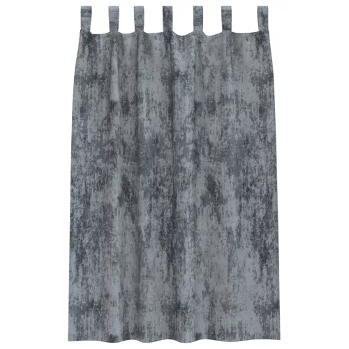  bársonyfuggöny 2 db Gombfüllel Ezüstszürke 175x140 cm