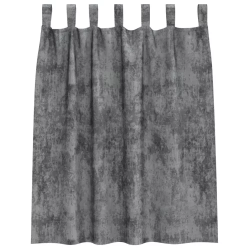  2 db gombfüles szürke függöny 140x140 cm