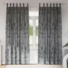  Velúr Függönyök 2 db Gombos Szürke 245x140 cm