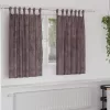  Bársony Függönyök 2 db Gombfülekkel Barna 140x140 cm