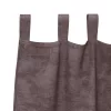  Bársony Függönyök 2 db Gombfülekkel Barna 140x140 cm