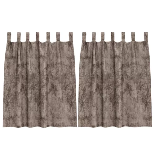  Bársony függönyök 2 db Gombfüggönyök Kávézó 140x140 cm