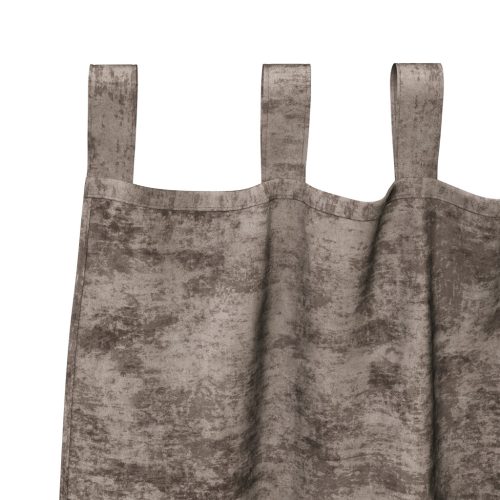  Bársonyfüggöny 2 db Gombfüggönnyel Cappuccino 245x140 cm