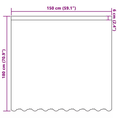  Csipkés Függöny függönyökkel Fehér 150 x 180 cm Poliészter