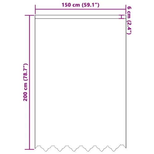  Csipkés Függöny függönyökkel Fehér 200 x 150 cm Poliészter