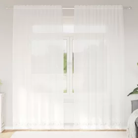    Csipkés Függöny függönyökkel Fehér 150 x 220 cm Poliészter