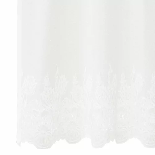  Csipkés Függöny függönyökkel Fehér 150 x 240 cm Poliészter