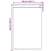  Csipkés Függöny függönyökkel Fehér 150 x 240 cm Poliészter