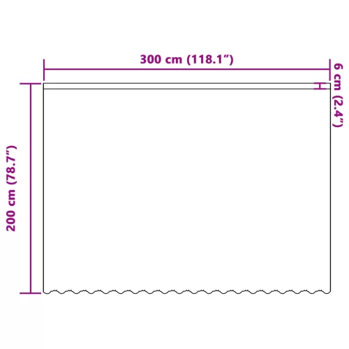  Csipkés Függöny függönyökkel Virágos Fehér 300 x 200 cm Poliészter