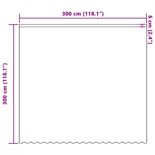  Csipkés Függöny függönyökkel Virágos Fehér 300 x 300 cm Poliészter