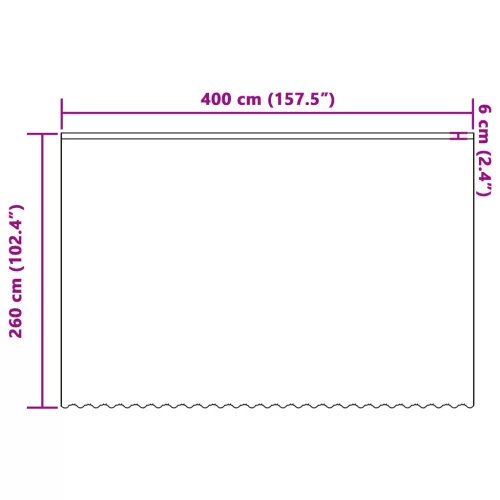  Csipkés Függöny függönyökkel Virágos Fehér 400 x 260 cm Poliészter