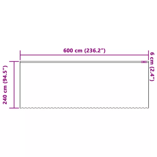  Csipkés Függöny függönyökkel Virágos Fehér 600 x 240 cm Poliészter